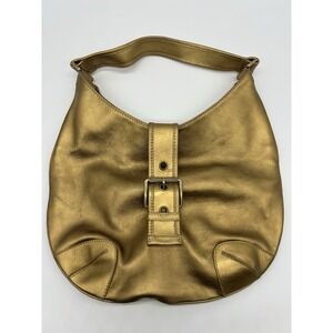 Michael Michael Kors Gold Metallic Leather‎ Boho Handbag